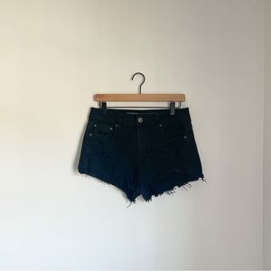 American Eagle Hi-Rise Festival Shorts - Black - Size 10